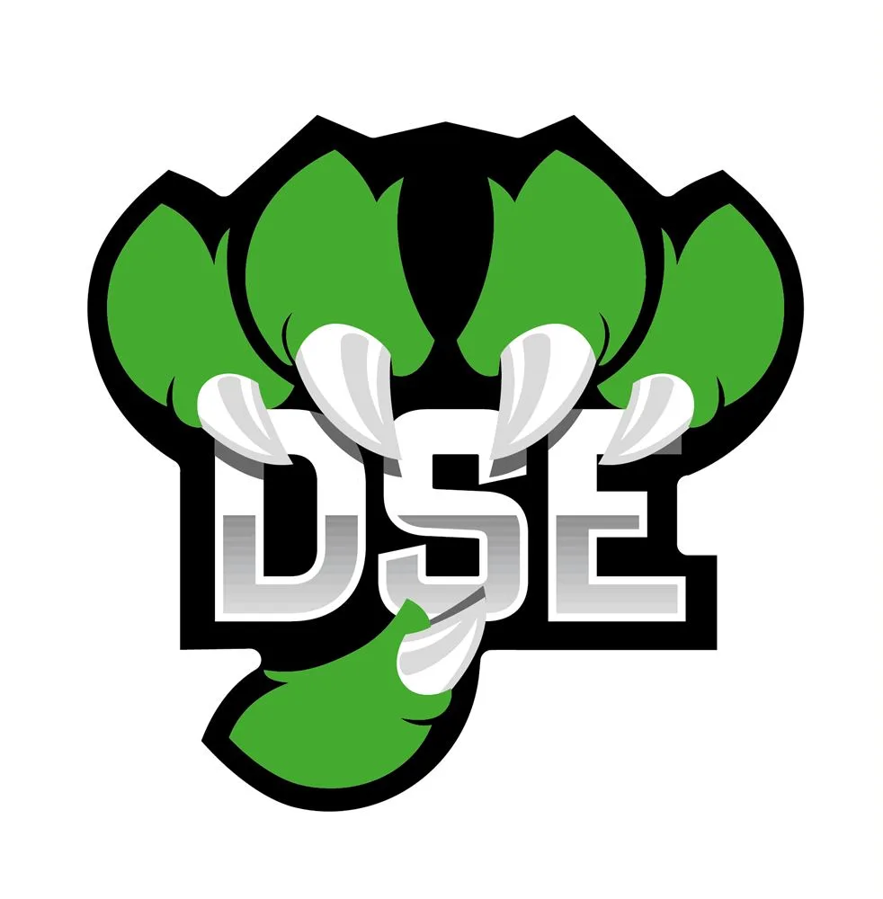 Logo DSE mit grüner Kralle