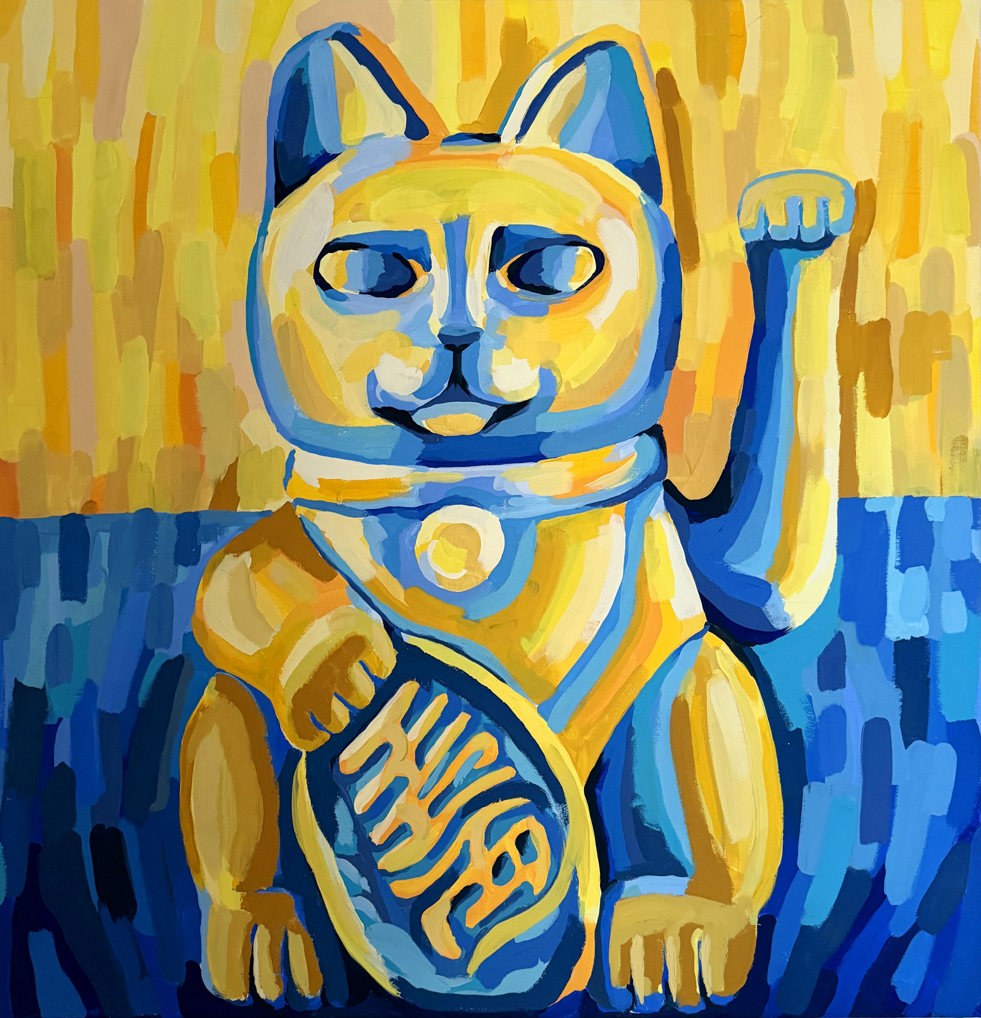 Gemälde Maneki Neko