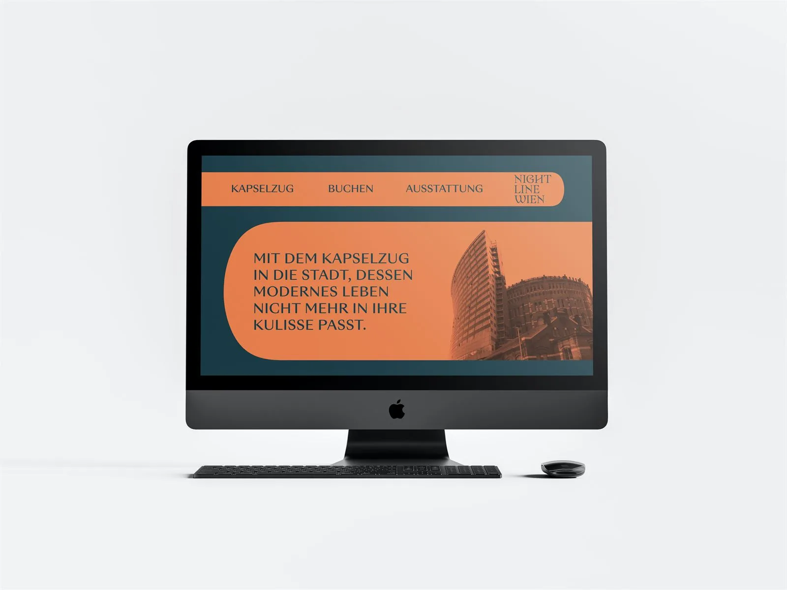 Website von Nightline Wien auf einem Bildschirm